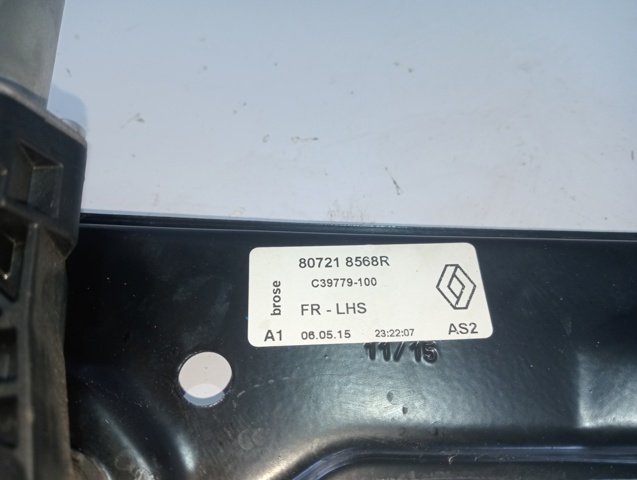 Mecanismo elevalunas delantero izquierdo 807218568R RENAULT