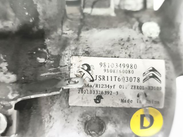 PEUGEOT 9810349980 Compresor de aire acondicionado comprar Barcelona
