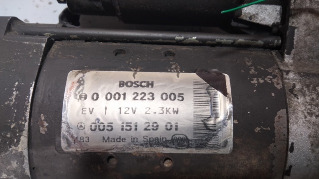 0001223005 MERCEDES Motor de arranque comprar Alcalá