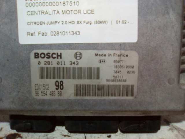 PEUGEOT 0281011343 ECU comprar Pamplona
