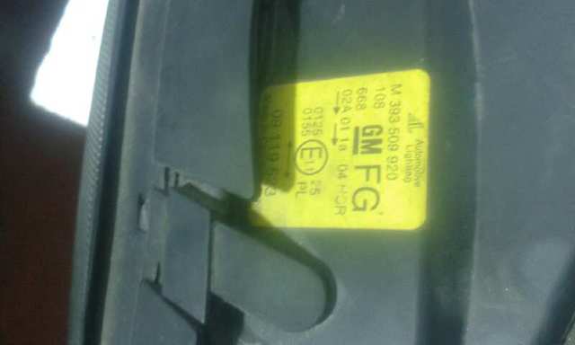 Faro delantero izquierdo 09119523 OPEL