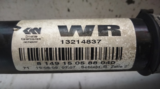 Semieje delantero derecho 13214837 OPEL
