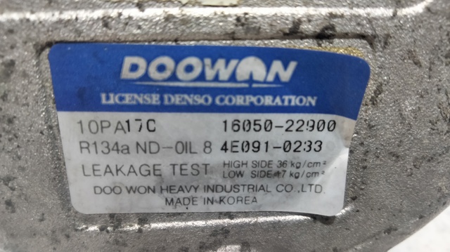Compresor climatizador 1605022900 HYUNDAI