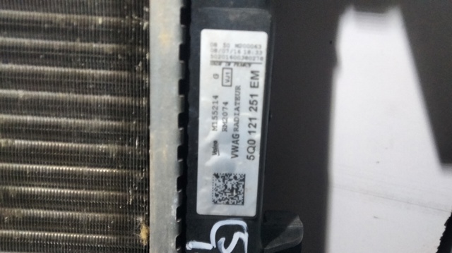 5Q0121251EM VAG Radiador de refrigeración del motor  disponible Ourense