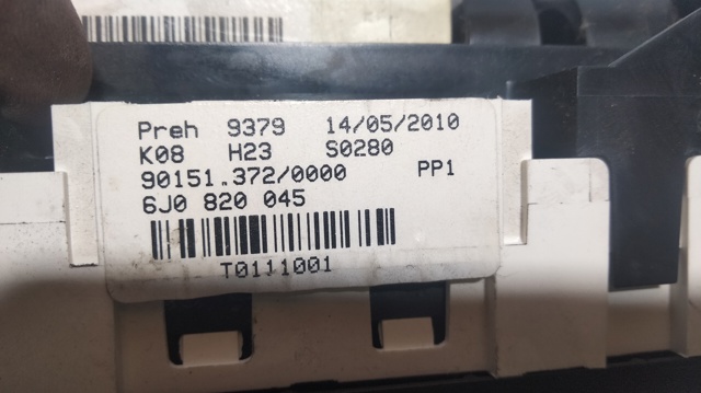 Elemento de control aire acondicionado Seat Ibiza IV (6J5, 6P1)