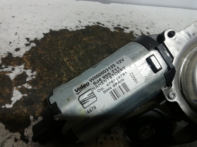 Motor limpiaparabrisas luna trasera 6J4955711 VAG