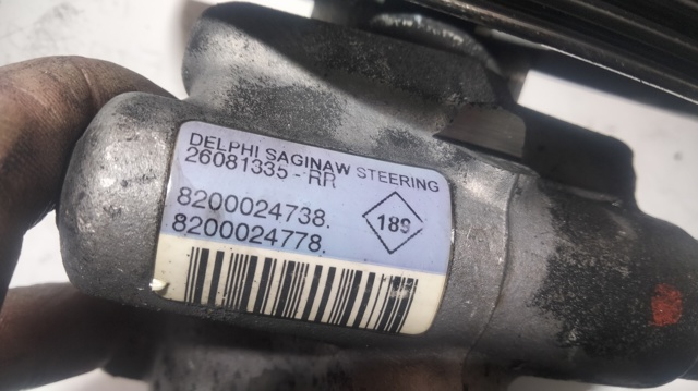 Bomba de dirección hidráulica 8200024778 OPEL