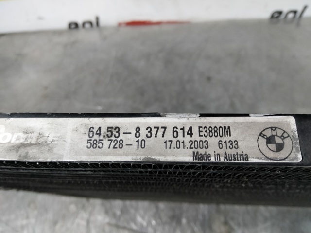 Aire acondicionado capacitor 8377614 BMW