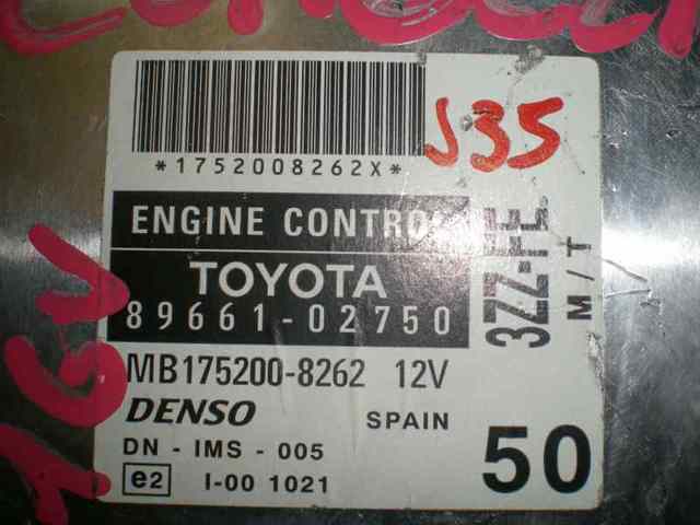 8966102750 TOYOTA Unidad de control del motor (ECU)  comprar en Jaén