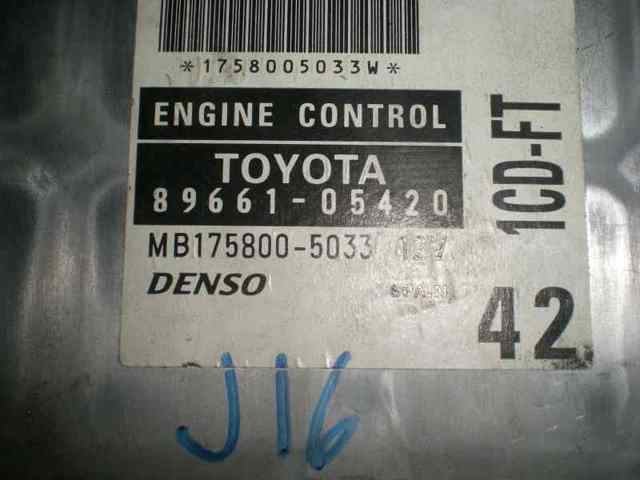 TOYOTA 8966105420 Unidad de control del motor (ECU)  comprar en Ponferrada