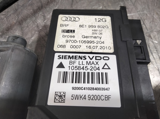 8E0837462C VAG Mecanismo de elevalunas de la puerta delantera derecha  disponible Alicante