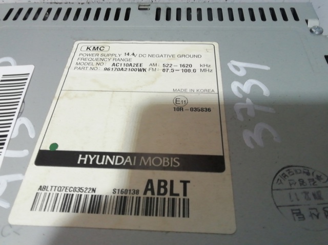 96170A2100WK Hyundai/Kia