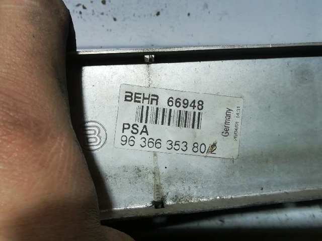 Radiador de intercooler 9636635380 PEUGEOT