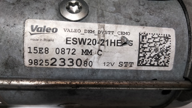 9825233080 Peugeot/Citroen