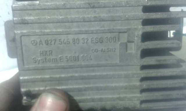 A0275458032 MERCEDES Regulador de velocidad del ventilador de refrigeración (unidad de control) comprar Bilbao