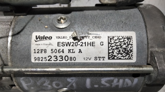 ESW2021HE PEUGEOT Motor de arranque  en stock Gandía
