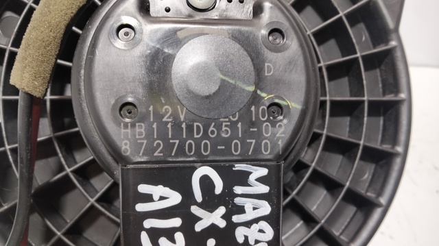 Ventilador interior HB111D65102 MAZDA
