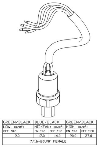 38920 Sensor de presion de aire acondicionado  en stock Granada