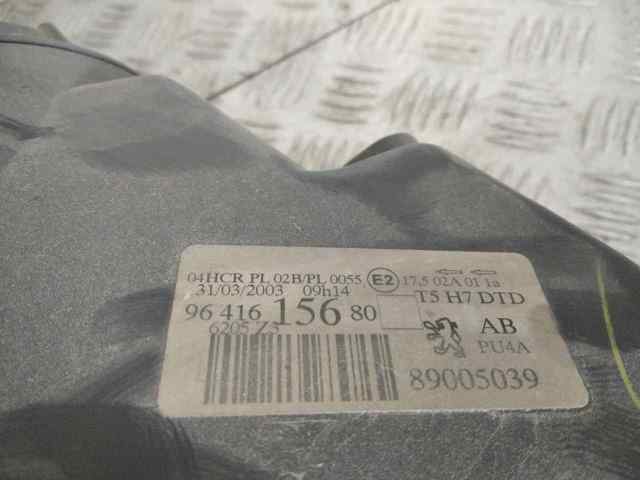 9641615680 PEUGEOT Faro derecho  en stock Córdoba