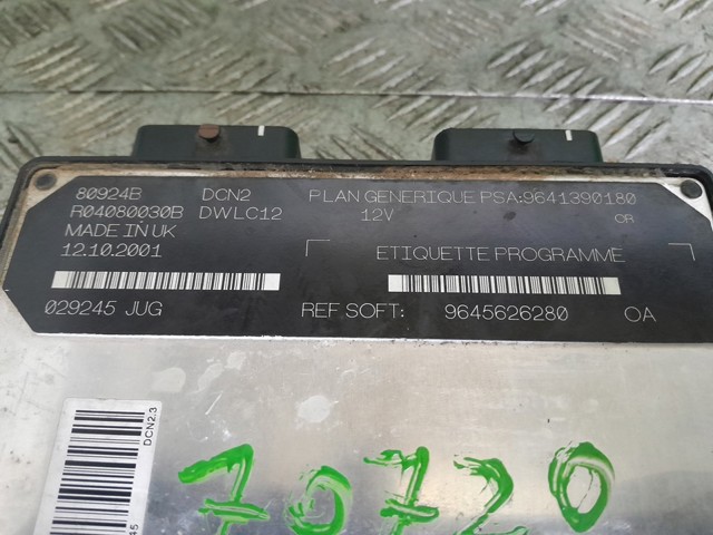 Comprar Unidad de control del motor (ECU) Peugeot 206  2A/C a bajo precio