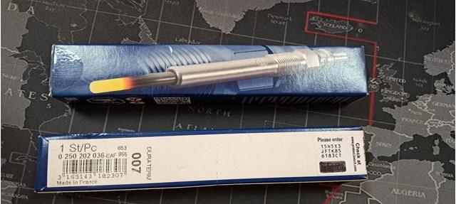 0250202036 BOSCH Bujía de incandescencia  disponible Vigo