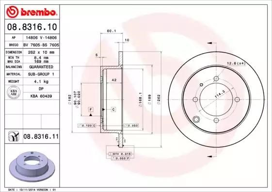 08831610 BREMBO Disco de freno trasero  comprar en Lleida
