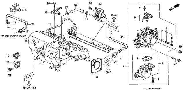16176P2A004 HONDA Junta cuerpo mariposa comprar Alcalá