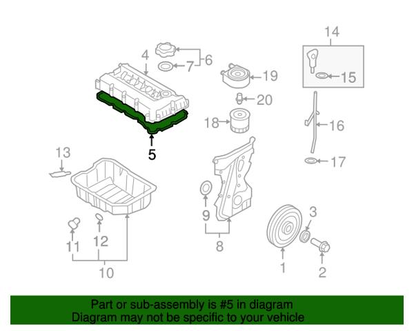 HYUNDAI 224412G100 Junta tapa de balancines  en stock Salamanca