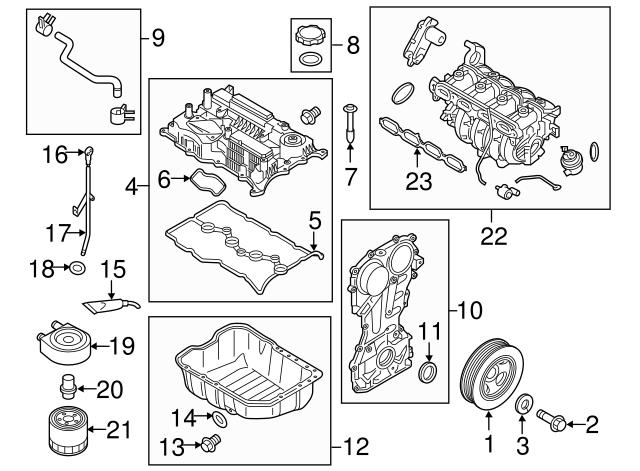 224412GGB0 Junta de la tapa de válvulas del motor  disponible Utrera