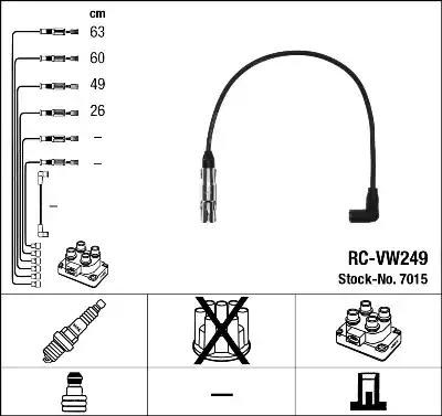 7015 NGK Cables de bujías  en stock Córdoba