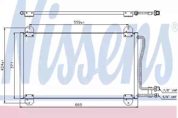 NISSENS 94225 Condensador aire acondicionado  en stock Valencia