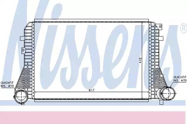 96715 NISSENS Radiador de aire de admisión  disponible Vigo