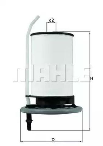 KX398 MAHLE Filtro de combustible  en stock Gandía