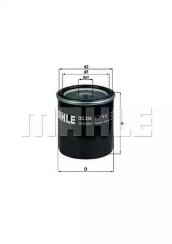 MAHLE OC534 Filtro de aceite  comprar en Albacete
