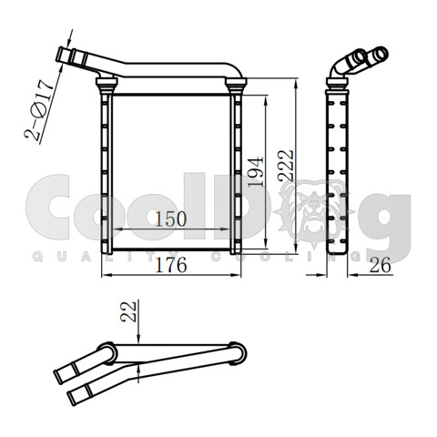 CoolDog CLD6011 Radiador de calefacción  comprar en Ponferrada