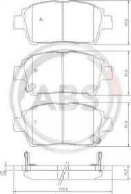 37134 ABS Pastillas de freno delanteras  disponible Alicante