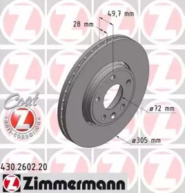 430260220 ZIMMERMANN Freno de disco delantero  disponible Ourense