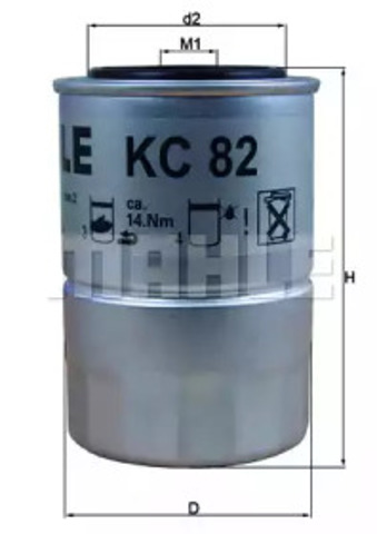 KC82D MAHLE Filtro combustible  comprar en Oviedo