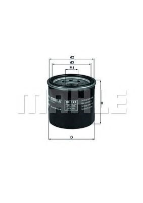 OC195 MAHLE Filtro de aceite  disponible Ourense