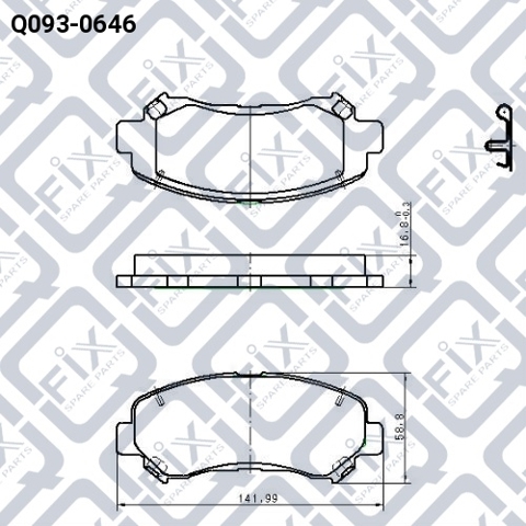 Q-FIX Q0930646 Pastillas de freno delanteras  en stock Salamanca