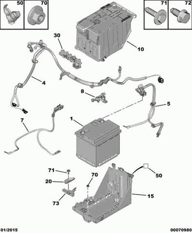 5615H2 PEUGEOT Montaje De Bateria (Soporte)  disponible Alicante