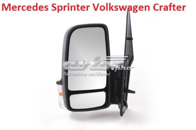 Espejo Retrovisor Eléctrico Y Calefactable Para Mercedes Sprinter 906 / VW Crafter (2006-2018) - Lado Conductor Con Intermitente