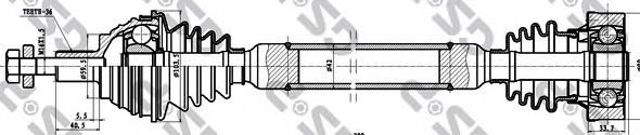 261096 GSP Árbol de transmisión delantero derecho  comprar en Lleida