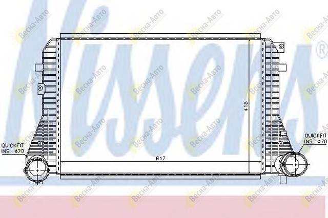 96715 NISSENS Radiador de aire de admisión  disponible Ourense
