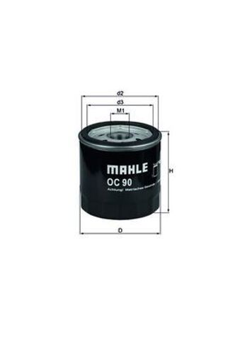 MAHLE OC90OF Filtro de aceite  comprar en Murcia