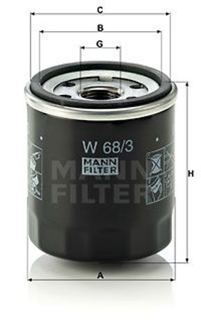 W683 MANN Filtro de aceite  en stock Córdoba