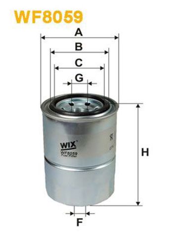 WF8059 WIX Filtro de combustible  en stock Gandía