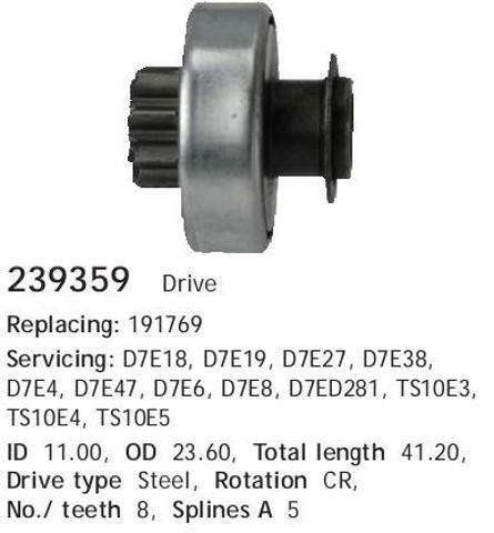 CARGO 239359 Bendix, motor de arranque  disponible Lugo