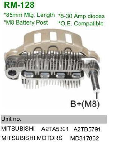RM128 MOBILETRON Alternador Diodo Puente Rectificador  disponible Ourense