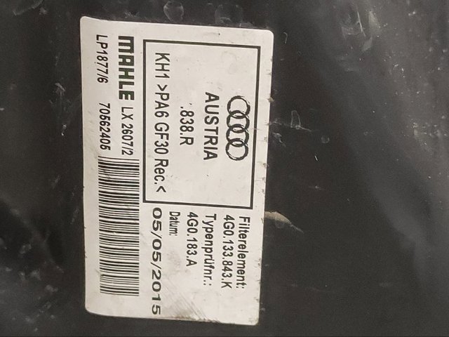 VAG 4G0133838R Caja del filtro de aire  en stock Salamanca